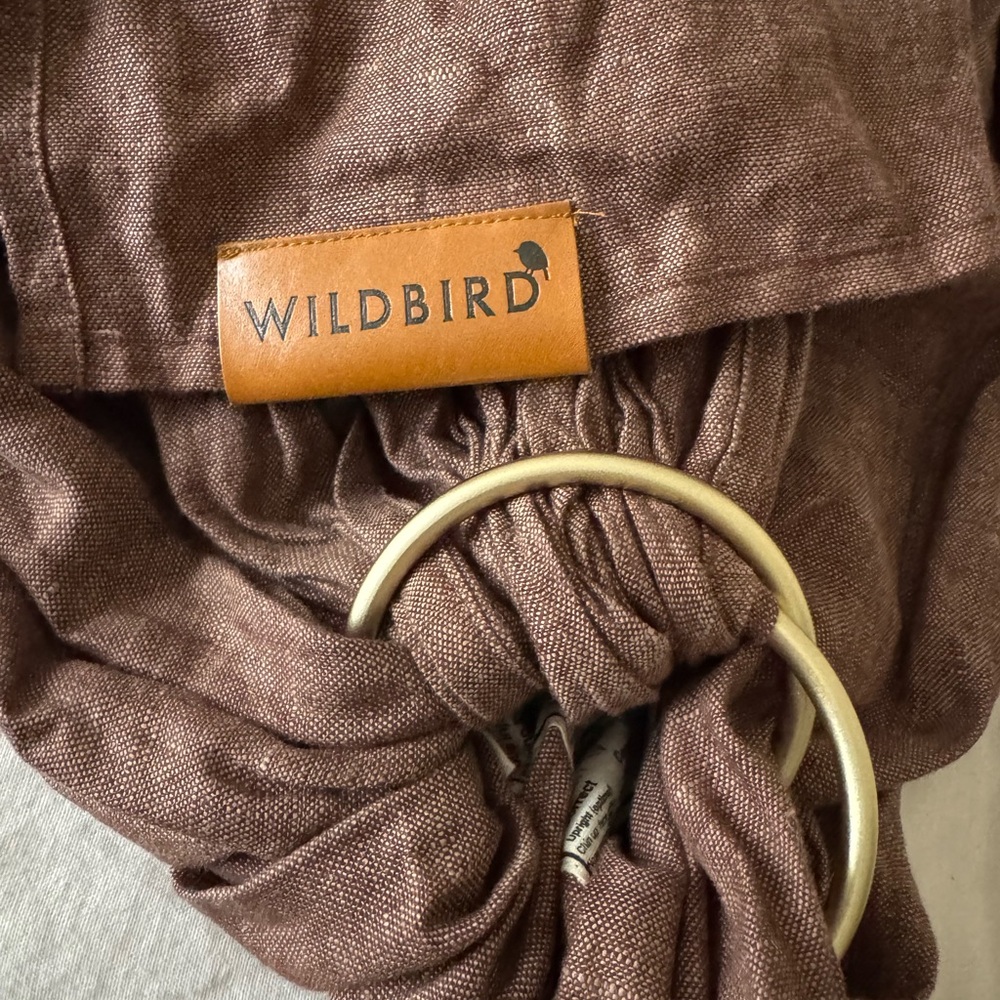 WildBird Linen Sling - Cormorant with Gold Ring